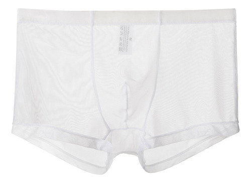 Calzoncillos Bóxer Sexy De Malla Transparente Para Hombre 