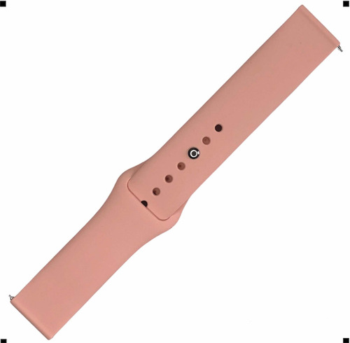 Pulseira Borracha 20mm Amazfit Gts 2 3 4 Mini Galaxy Active Cor Nude Largura 20 Mm