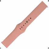 Pulseira Borracha 20mm Amazfit Gts 2 3 4 Mini Galaxy Active Cor Nude Largura 20 Mm