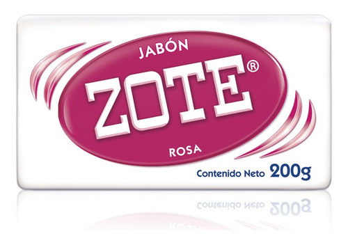 Jabon De Lavanderia Zote Rosa Pieza De 200 Gr