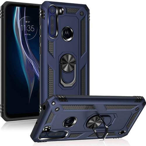 Funda Reforzada Anillo Compatible Con Motorola One Fusion