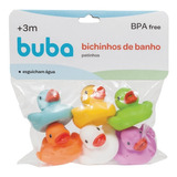 Kit Com 6 Patinhos De Banho Colors Buba