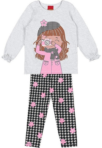 Conjunt Kyly Infantil Menina Legging Blusa Leve Invern 1 A 8