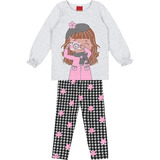 Conjunt Kyly Infantil Menina Legging Blusa Leve Invern 1 A 8