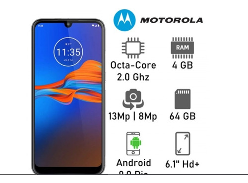 Motorola Moto E6 Plus 4gb Ram 64gb Grafito