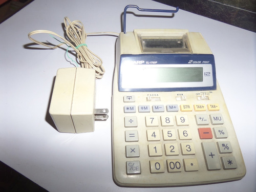 Calculadora Sharp El 1750v Com Fonte-usada-funcionando