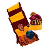 Combo Bufanda Harry Potter Y Gorro Lana Licencia Oficial