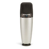 Samson C03 Microfono De Estudio Condenser, Multipatron Con Hpf Y Atenuador - Conector Xlr | Estuche Y Pipetas Incluido