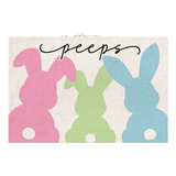 Alfombrilla De Mesa B Easter Bunny, De Lino, Estampada En Fo