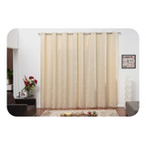 Kit 02 Cortinas 3,00x2,80 Jacquard Semi Blackout Quarto/sala