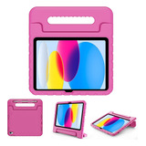 Funda Protectora Para Niños Con Pie iPad 10ma Gen. 2022 Rosa