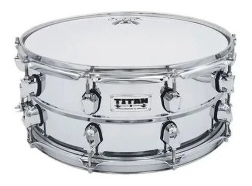 Tarola De Banda Titan 14x5.5 Metal Cromada 10 Lugs