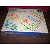 Super Famicom Na Caixa Completo  Tudo Original 