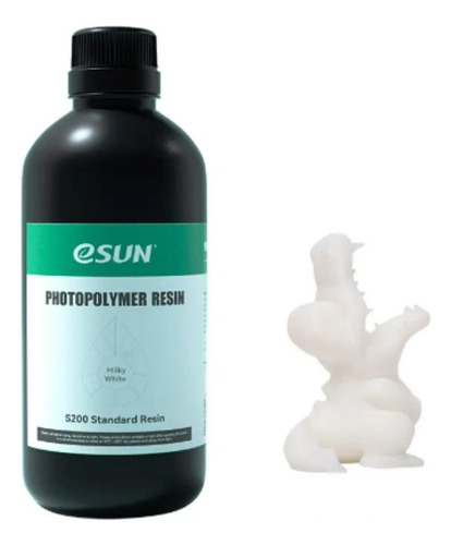 Resina Uv Mate Esun Para Impresoras 3d 500g Blanco Leche