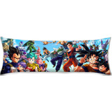 Cojin Almohada Dragon Ball Personajes Artistico 35x100cm