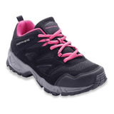 Zapatilla Trekking Montagne Fire Negro/fucsia Mujer Dxvida