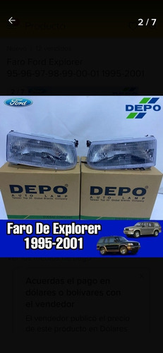 Faro Ford Explorer 95-96-97-98-99-00-01 1995-2001 Lh Foto 4