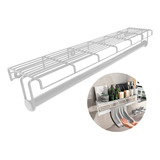 Organizador Toallero De Baño 50cm Sanitarios Acero Blanco