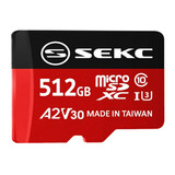 Sekc Tarjeta De Memoria Microsdxc De 512 Gb Con Adaptador Sd