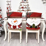 A 8 Fundas De Respaldo De Sillas Navideñas Para Decoración