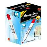 12 Marcador Base Agua Telas Sharpie Acuacolor Escoge Color Color Rojo