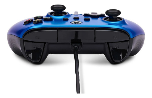 Controle Powera Azul E Preto Com Paddles Para Xbox E Pc