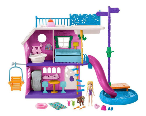 Polly Pocket, Casa Del Lago, Set De Juego, Juguete Para Niña