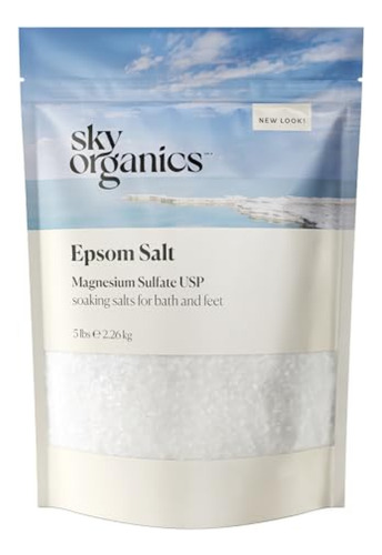 Sal De Baño Sky Organics Sal De Epsom De 5 Libras - Sulfato
