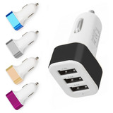 Cargador Auto 3 Usb Adaptador Encendedor Triple Usb 12v