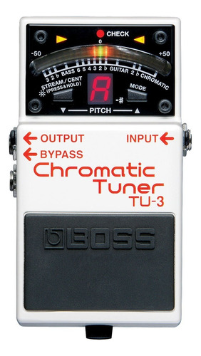 Pedal Boss Tu-3 Afinador Cromático Tuner Guitarra Baixo C/nf