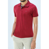 Camisa Masculina Social Gola Polo Ogochi Slim Manga Curta