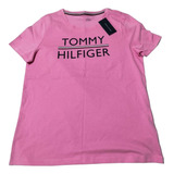 Playera Tommy Hilfiger Original Color Pink De Dama Talla S.