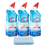 3 Clorox Limpiador De Inodoro Con Blanqueador, Limpieza De .