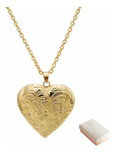 Collar Dije Relicario Para Foto Corazon Regalo Mama Detalle