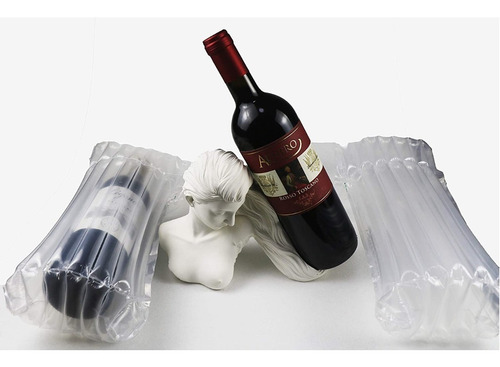10 Saco Embalagem Inflável Para Garrafa De Vinho / Bebidas