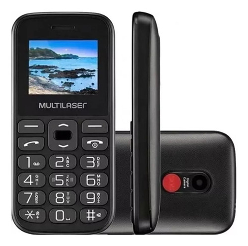 Telefone Celular Ideal Para Idoso Vita Iv Teclado Grande Sos