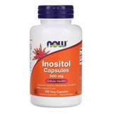 Inositol 500mg 100 Veg Caps - Now Foods - Importado