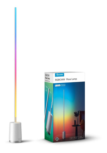 Lampara De Pie Led Rgb Govee Lyra Rgbic Wifi Bt Alexa Color De La Estructura Plateado Color De La Pantalla Rgbicww