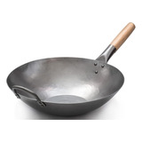 Craft Wok Pow Wok Plano De Acero Al Carbono Martillado A Man