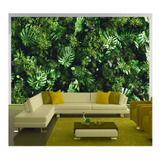 Papel De Parede Mural Verde Plantas Folhas Muro 8,5m² Xna255