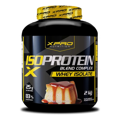 Suplemento Whey Protein Iso Blend Complex 2kg Pudim De Caramelo Zero Açucar - XPro Nutrition | Frete grátis