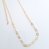 Colar Feminino Chocker Gargantilha Folheada Lembrancinha