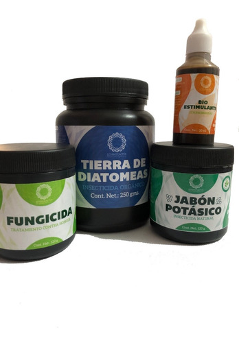 Kit Jabón Potásico - Fungicida - Tierra De Diatomeas + Extra