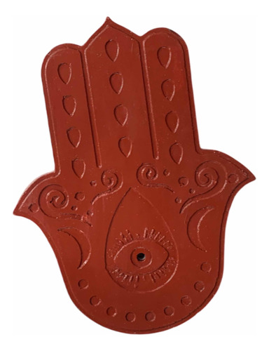 Porta Sahumerios Artesanal Mano De Fátima - Hamsa Terra #o