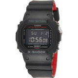 Reloj Digital Casio G-shock Para Hombre, 20 Bar, Negro/rojo,