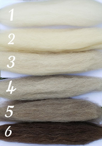 Lana Xxl Vellon Merino Peinada 27mic Natural M.nordica X 1kg