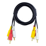 Cable Rca A Rca 120cm Tv Dvd Video Mayoreo Oferta Ce-1056