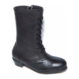 Bota Adelita Bailable Danza Piel Negro 22/27