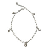 Pulsera Plata 925 Forcet Con Corazones Y Estrellas Para Mama