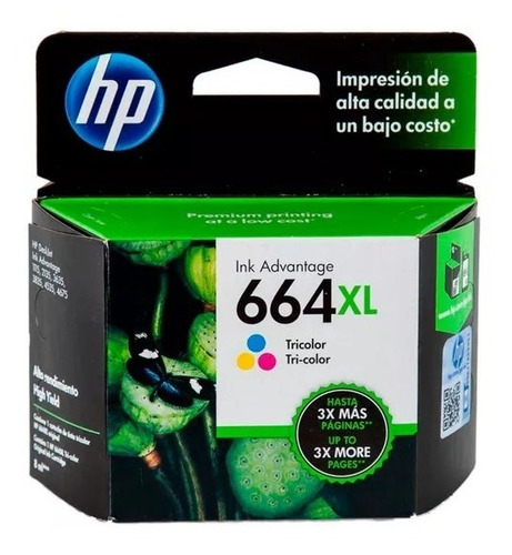 Cartucho Original Hp 664xl Color Para 2135 3635 4535 4675